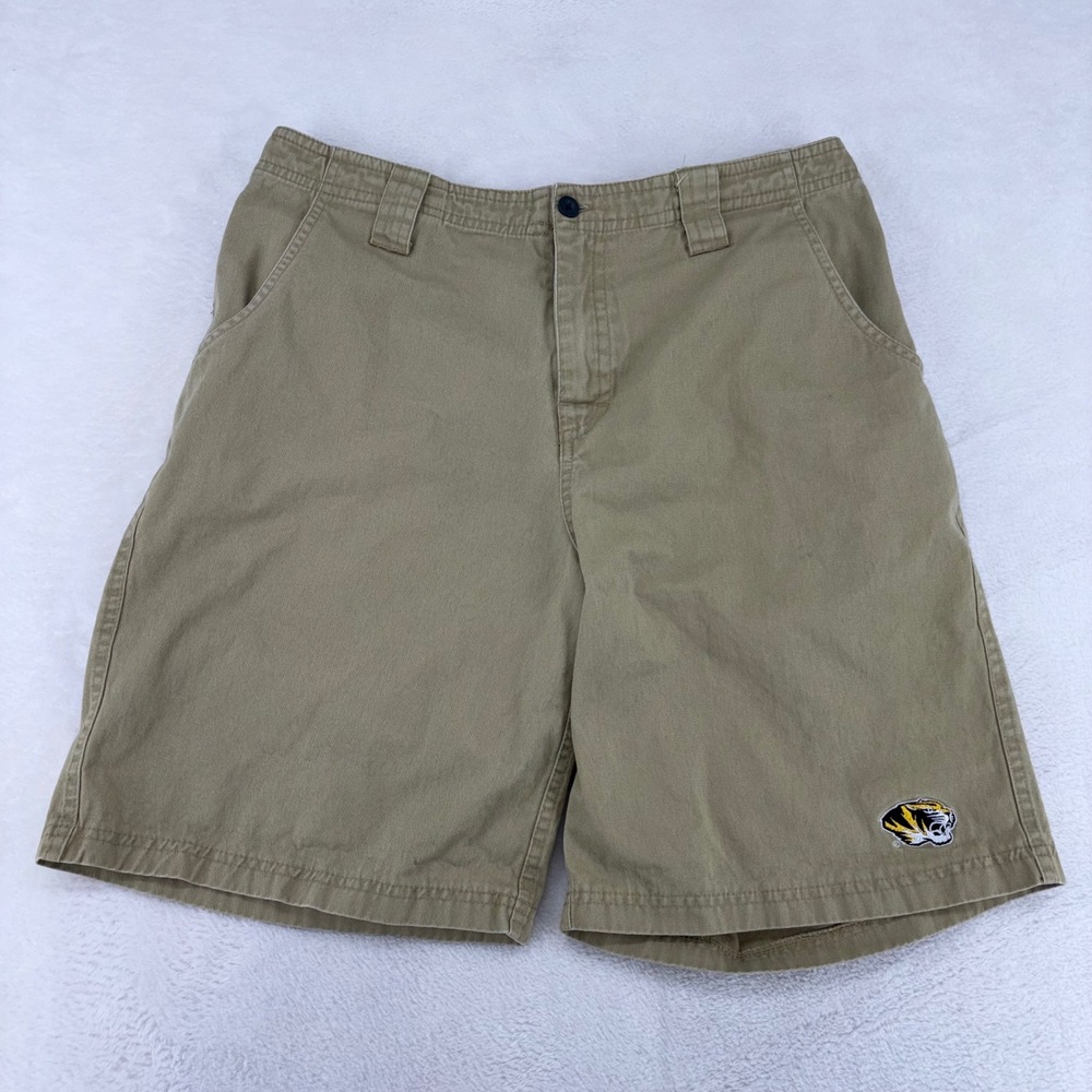 NCAA Missouri Tigers Mizzou Khaki Chino Shorts Mens Size Medium 32-34 KA Inc